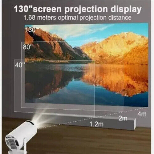 Mini Projector with WIFI and Bluetooth - Portable Projector 4K 1080P Support - Picture 8 of 15