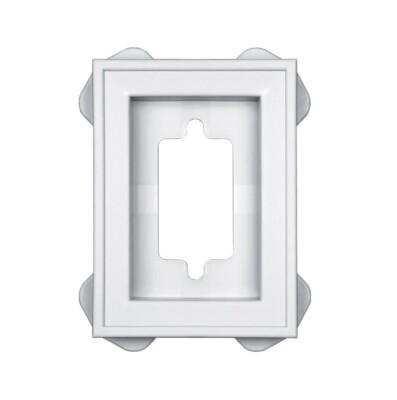 Builders Edge 130030002001 Mounting Block, White