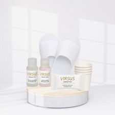 220 Pezzi KIT Cortesia Intimo Shampoo Pantofole Bicchieri Cuffie