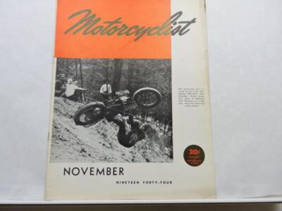 Motorcyclist November 1944 Paul Zalac Howard B Rosee B12504