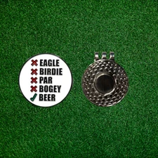 Magnetic Golf Ball Marker Funny Hat clip