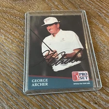 autographed  1991 pro Set  GEORGE ARCHER    Dec. 2005            #B-1