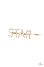 Paparazzi STAR IN YOUR OWN SHOW gold HAIRCLIP