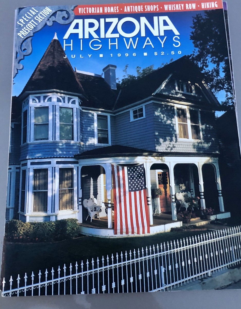 Vintage Arizona Highways Magazine July, 1996 Vol 72 #7 Victorian Homes  Antiques