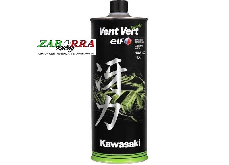 OLIO LUBRIFICANTE 10W-50 ELF TOTAL ERG VENT VERT KAWASAKI OLIO MOTORE ORIGINALE