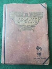 WW1 American Army Book, History and Rhymes of the Lost Battalion Printed 1929. 