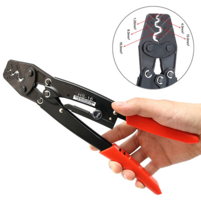HS-16 1.25-16mm² Cable Lug Crimping Crimper Tool Bare Terminal Wire Plier Cutte
