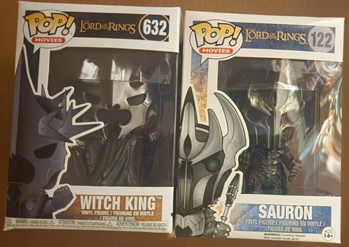 Funko Pop! Vinyl: The Lord of the Rings - Witch King #632 & Sauron #122