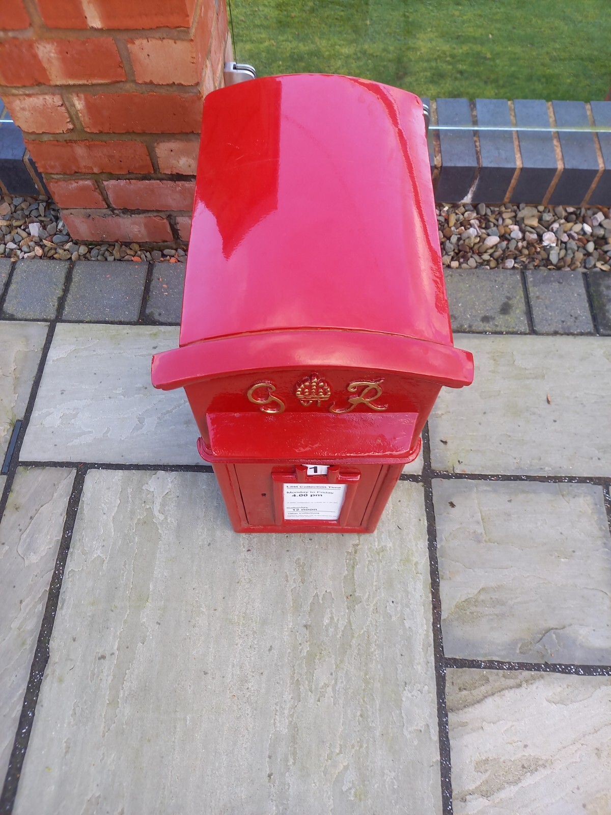 ER Royal Mail Cast Iron Post Office Box - ER Red British Post box ...