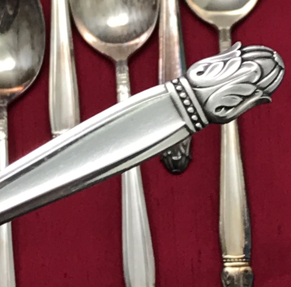20 Vntg Serving Soup Sugar Spoons Silverplate DANISH PRINCESS Holmes & Edwards