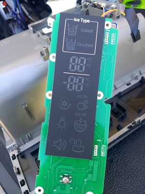 LG REFRIGERATOR ICE MAKER CONTROL BOARD PART # EAX65924002 side by side
