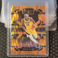 2023-24 Panini Select Pascal Siakam Orange Flash Prizm #8 Pacers 
