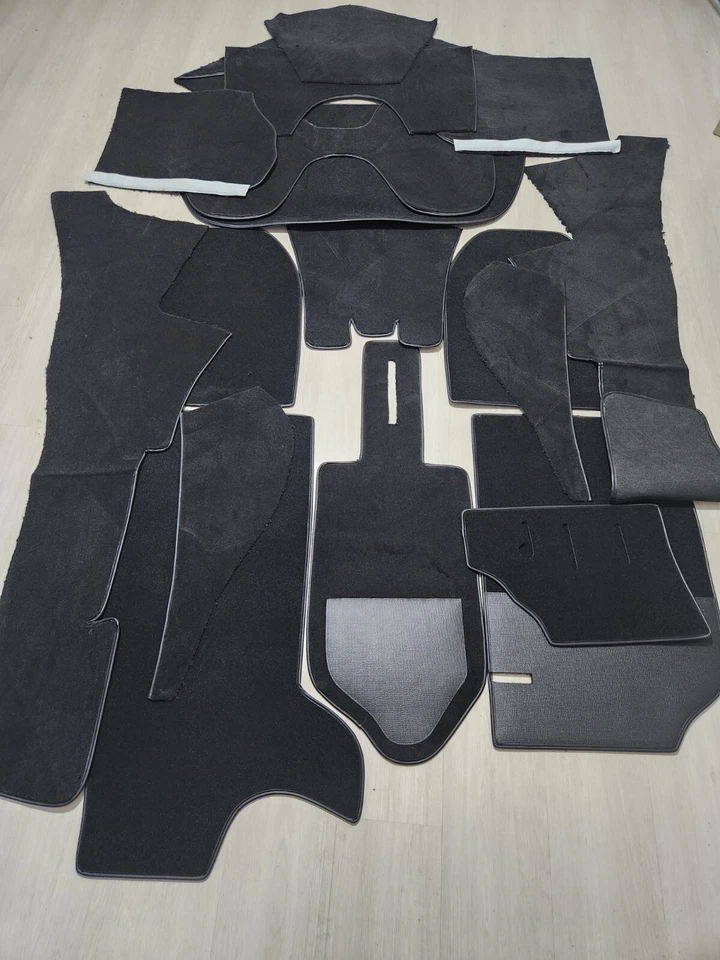NEW Porsche 911 912 Coupe / Carrera RS Style Black Velour Carpet Kit 1965-73 - Imagem 2 de 4