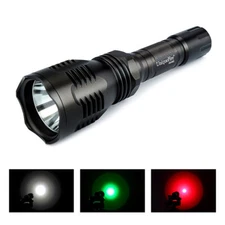 UniqueFire 250 Yards Long Distance HS-802 Red Green LED Flashlight Hunting