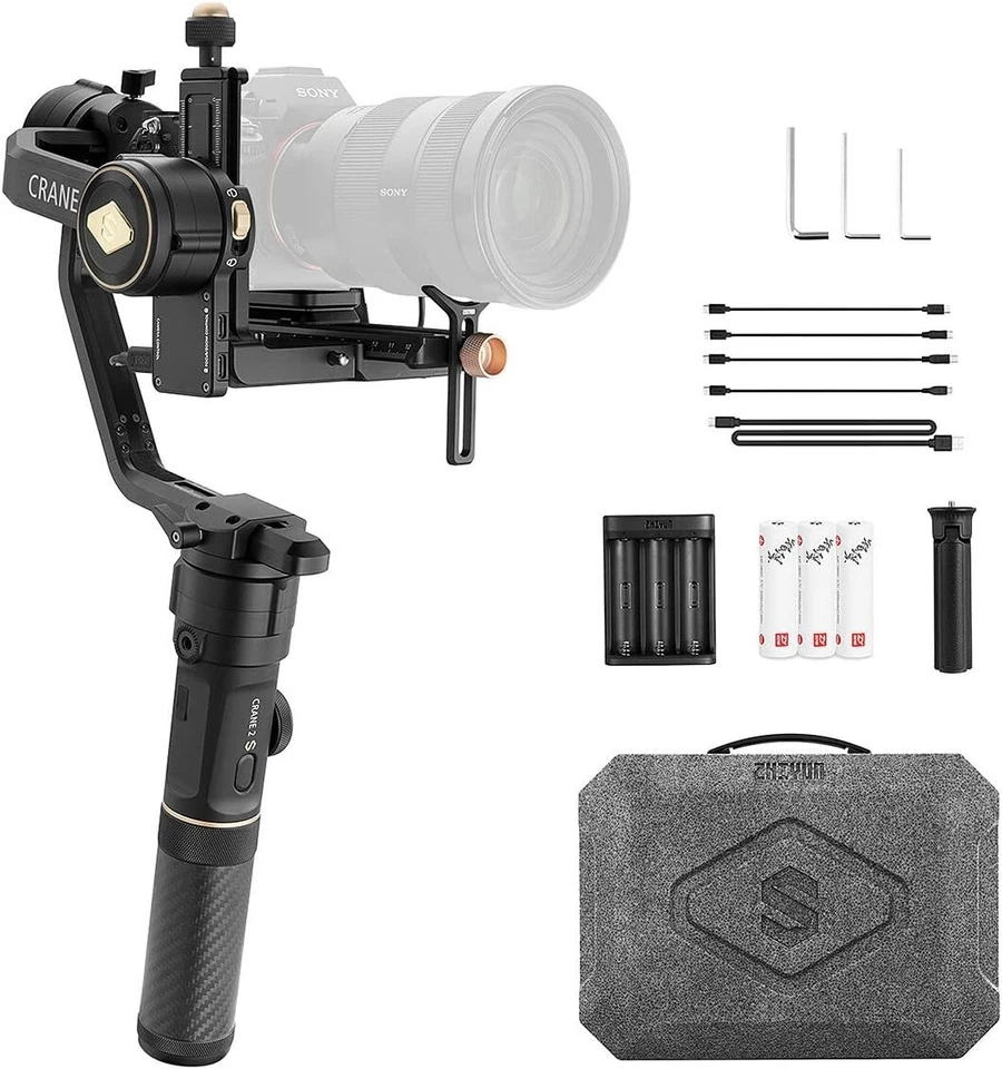 ZHIYUN Crane 2S Estabilizador Cardán Portátil de 3 Ejes para Cámaras DSLR Sin Espejo Foto 2 de 4