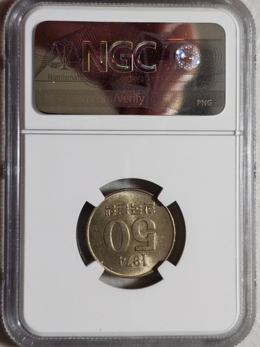 South Korea 50 Won 1974 NGC MS 63 - Foto 2 di 2