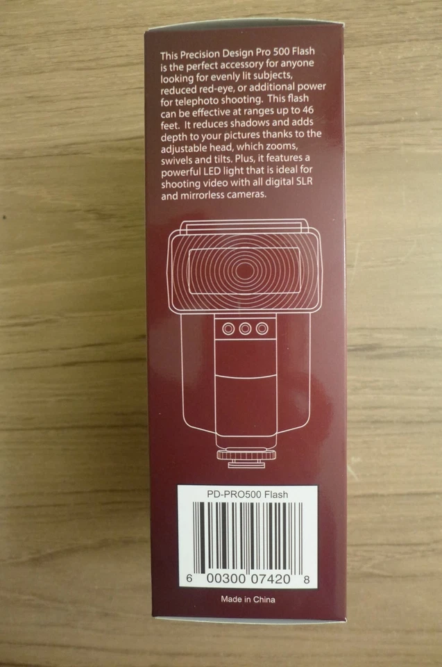 Brand New Precision Design Pro 500 Electronic Universal Flashlight w Video Light - Image 4 of 4