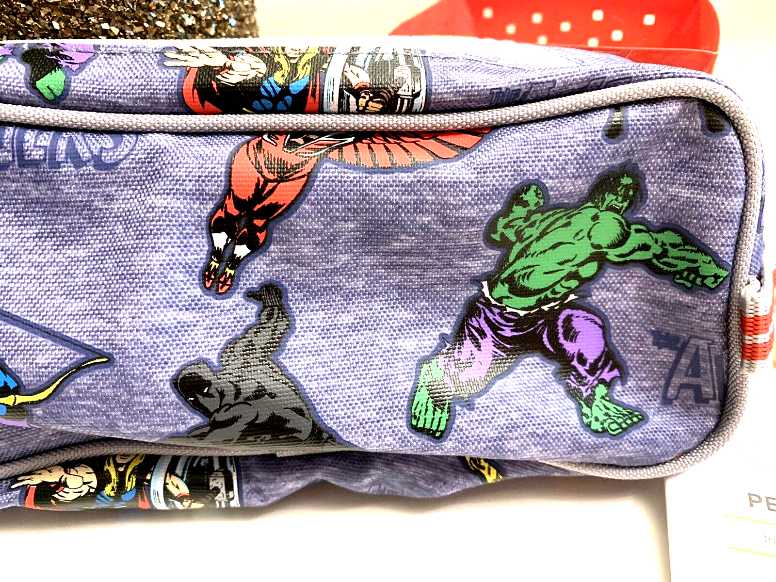 PONY CUSTODIA PORTAMATITE scuola Disney Pottery Barn Holiday Avengers supereroe ragazzo borsa bambini.