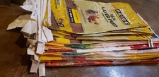 15 Assorted Empty Chicken Feed Bag Poultry Crafts