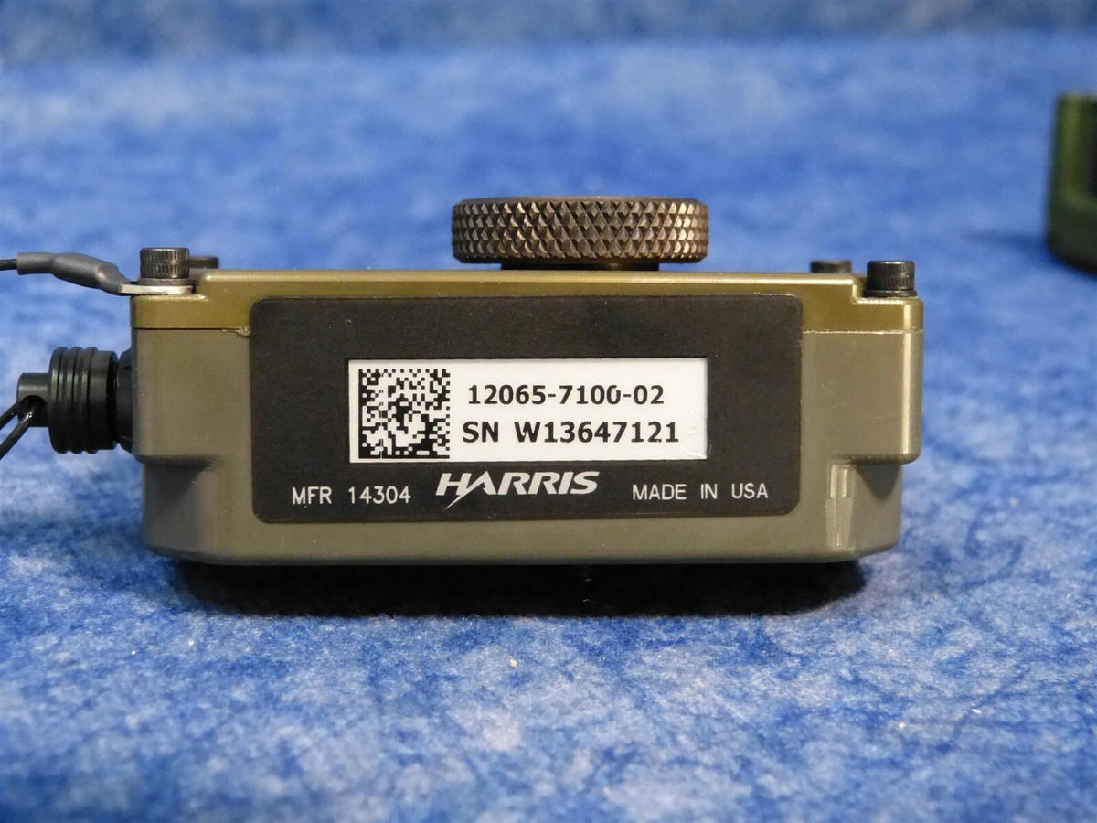 Harris Falcon II Military Radio Control Panel w Cable & Adapter