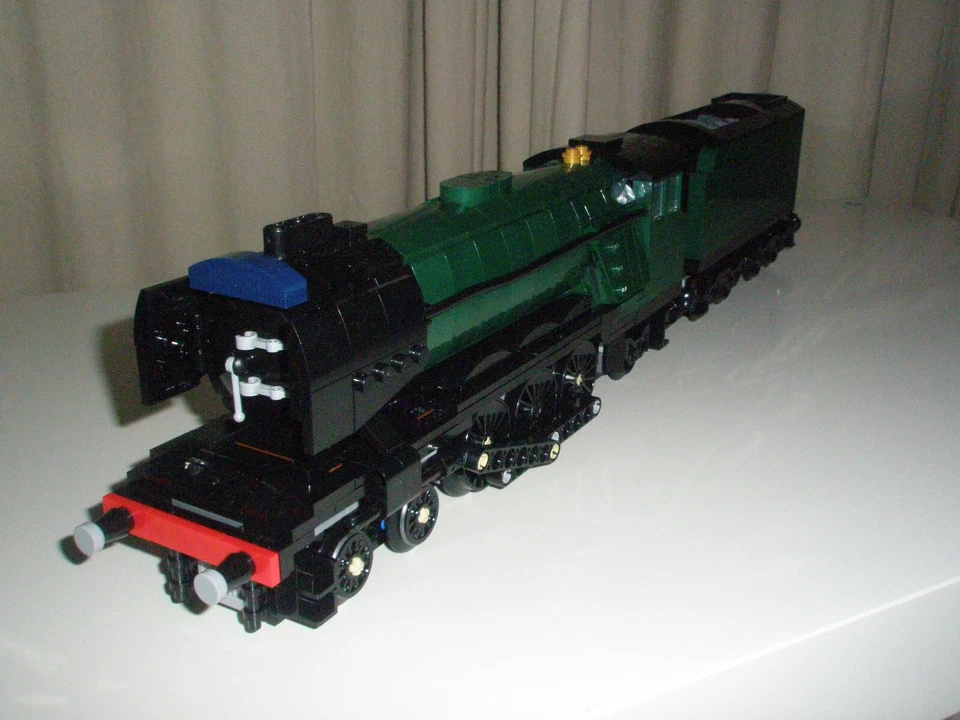 Lego Train - Custom Flying Scotsman dark green - New - steam emerald 10194 21344 — 第 2/4 张图片