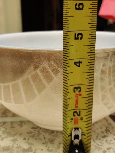 Federal Glass Mesa Moss Mixing Bowl 2.5qt with smaller bowl on side - Picture 9 of 12
