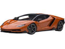 LAMBORGHINI CENTENARIO PEARL ORANGE W/CARBON TOP 1/18 MODEL CAR BY AUTOART 79201