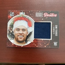 SIMI FEHOKO 2021 DONRUSS HOLIDAY ROOKIE SWEATERS #RS-SFE DALLAS COWBOYS 