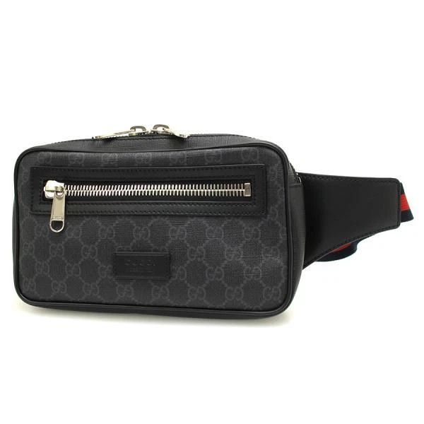 GG Supreme Belt Bag in Black - Gucci