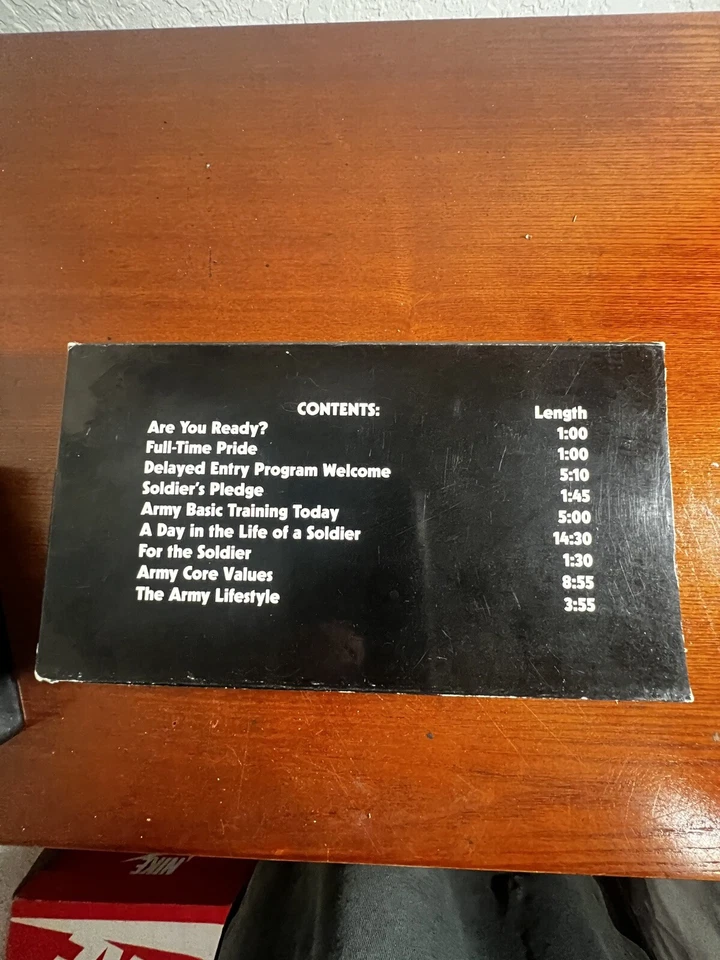 *RARE* U.S. Army Soldier Recruitment / Orientation Video VHS Tape 1997 Foto 2 de 2