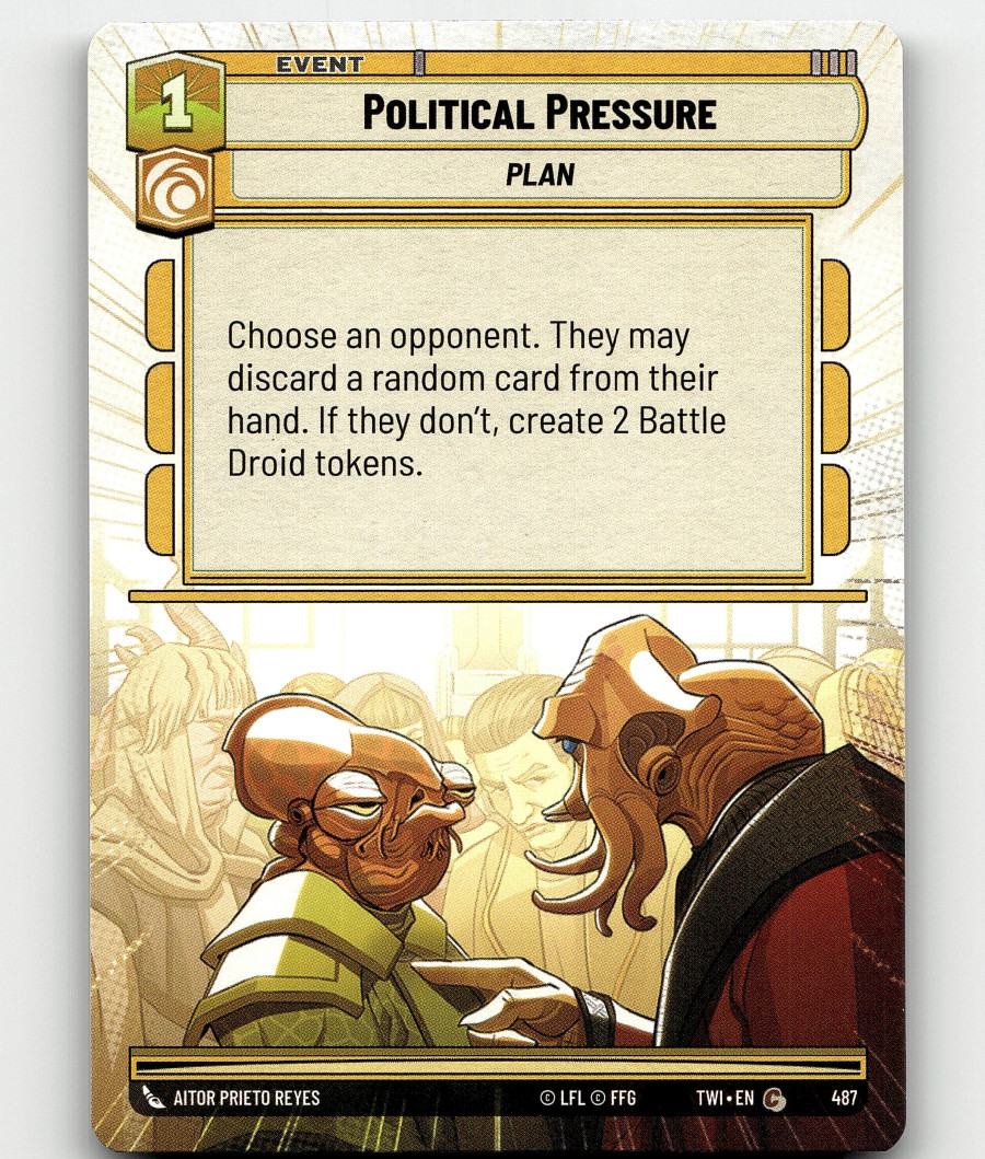 Star Wars: Unlimited Political Pressure (Hyperspace) - Twilight of the Republic