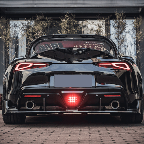 Fits Toyota Supra GR A90 A91 MK5 2019-2023 REAL CARBON Rear Bumper Diffuser Lip - Picture 3 of 16
