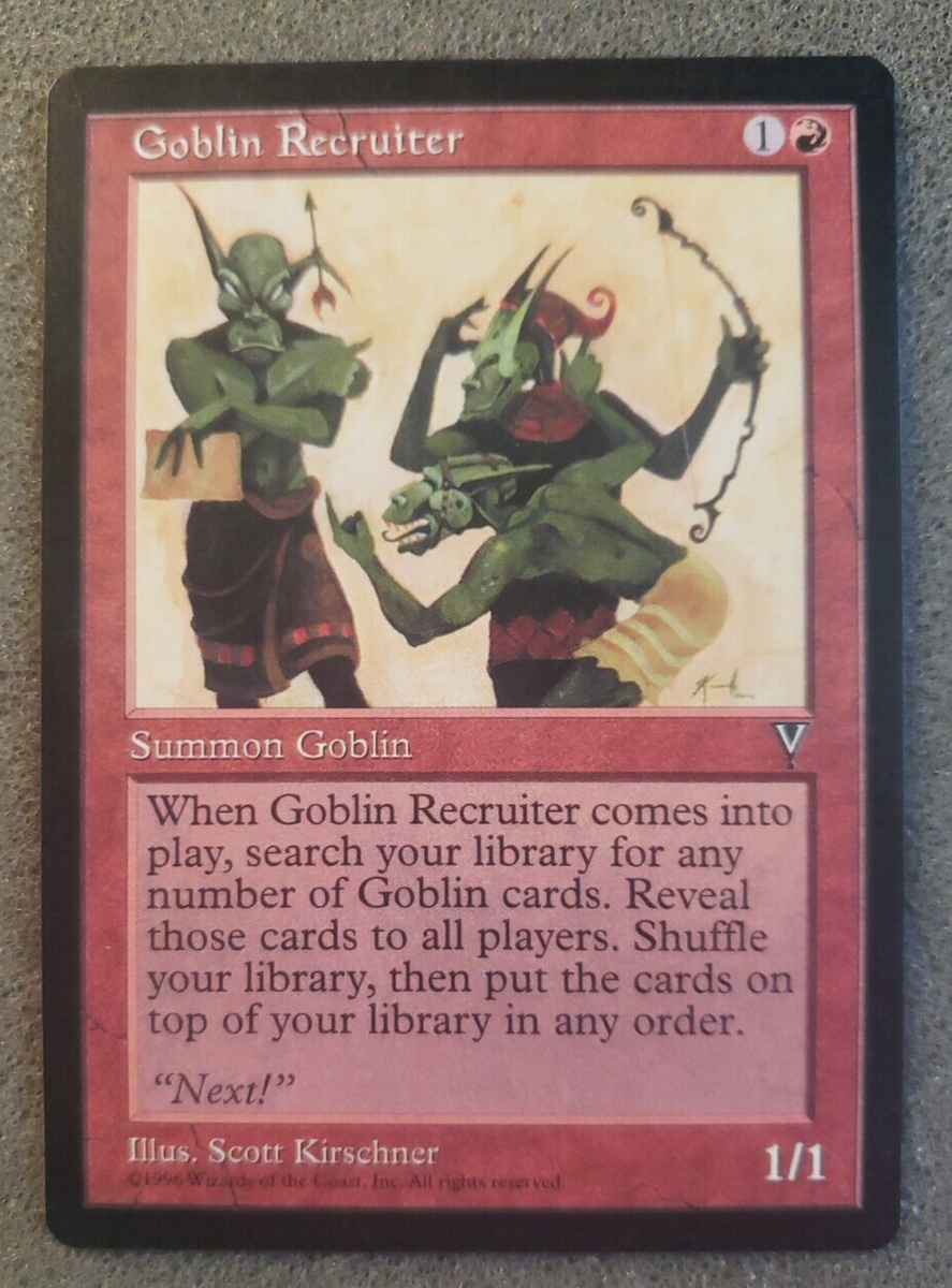 MTG 英語 【foil】 ゴブリン徴募兵 / Goblin Recruiter 英)【Foil】ゴブリン徴募兵 / Goblin Recruiter【SLD】Goblin