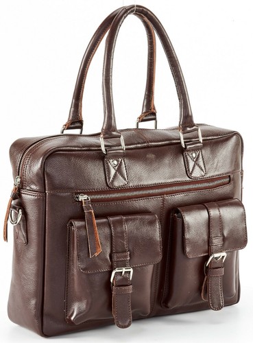 Borsa a tracolla grande 100% vera pelle design laptop ufficio 💼 prezzo consigliato £180 - Foto 2 di 7