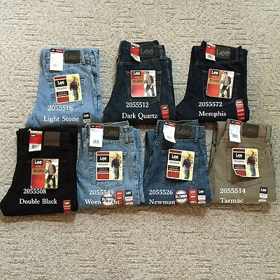 NWT Lee Men's Relaxed Fit Straight Leg Comfortable All Cotton Denim Jeans All Sz