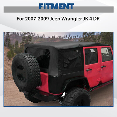 QuadraTop Premium Sailcloth Replacement Soft Top In Black Diamond For - Foto 6