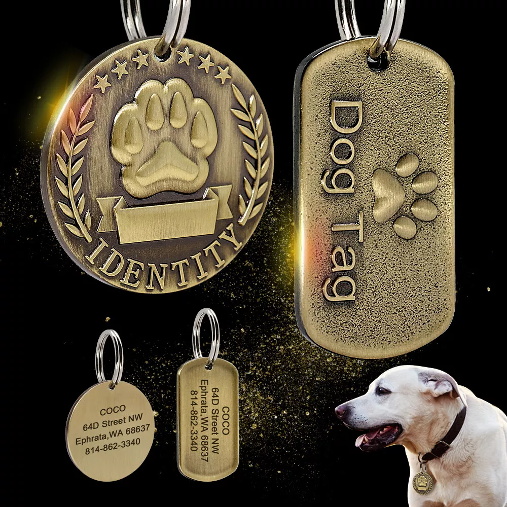 Personalised top puppy tag