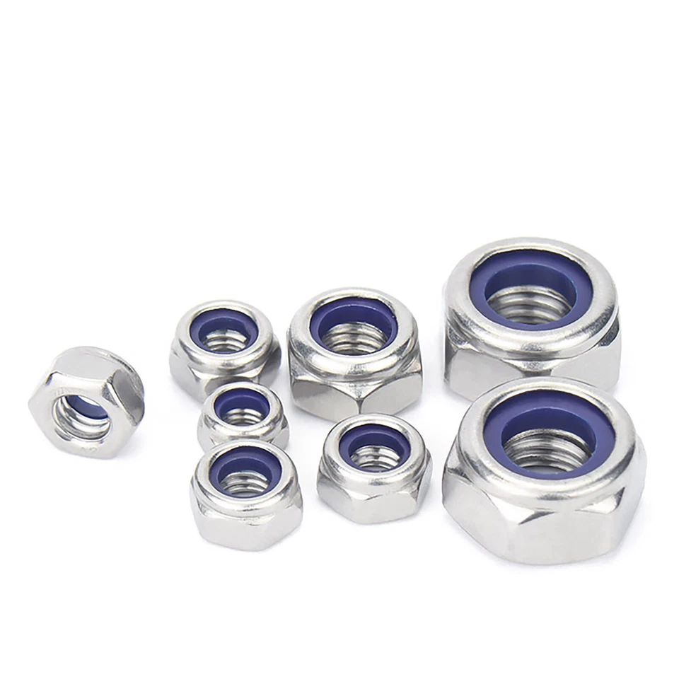 Selbstsichernde Muttern Edelstahl Sechskant Stoppmuttern DIN 985 A2 V2A rostfrei - Bild 4 von 4