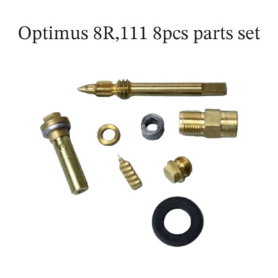 Optimus 8R,111 Spindle,needle, nipple 8pcs parts set / Kerosene Stove Primus