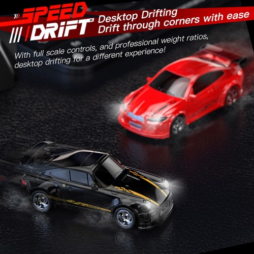 1/64 RC Drift Car Racing Ferngesteuertes Desktop Full Scale Drift Car 4WD 0A - Bild 9 von 18