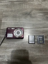 Nikon COOLPIX S210 Digital Camera w/ New Battery SEE DESC FOR PARTS