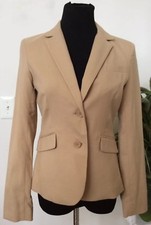 NWT New York  Company Women  s Beige Polyester Blend Blazer Jacket Sz 4 69.95.