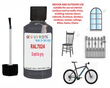 Gloss Paint Touch Up Ral7024 Graphite Grey Metal,Wood,Plastics,Upvc,Pvc