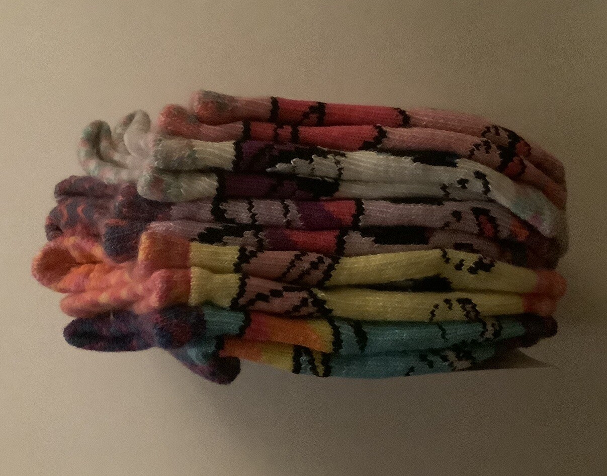 MY LITTLE PONY Calze colorate arcobaleno confezione da 5 caviglia no show taglia 5 6 5