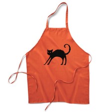 Aprons for Women Men Crazy Stretching Cat Halloween Housewarming Gifts