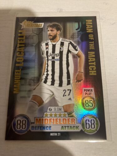MANUEL LOCATELLI  HERITAGE  MAN OF THE MATCH  MATCH ATTAX 2021 - 22 CARD - Picture 1 of 1