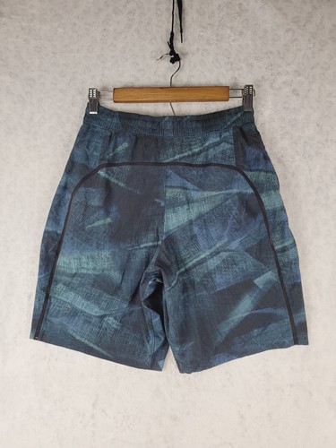 Lululemon Shorts Men sz S Pace Breaker Running Lined 9" inseam Shadow Play Blue - 第 8/11 張圖片