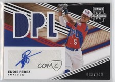 2020 Elite Extra Edition DPL Material Signatures Black /149 Eddie Perez Auto v5j