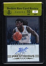 2012-13 Prestige Prestigious Picks Signatures Kenneth Faried #20 Auto 3c7