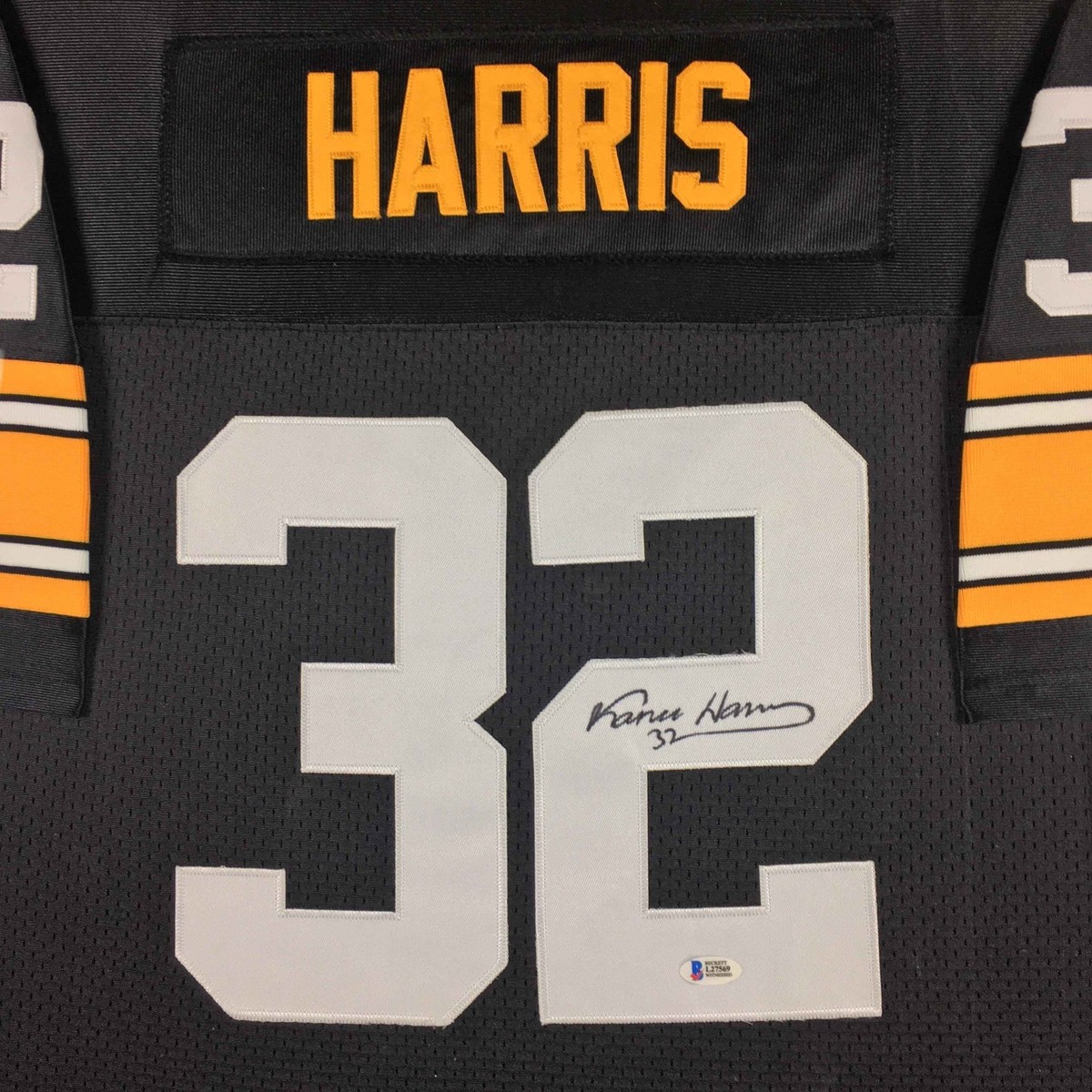 Pittsburgh Steelers Franco Harris Signed Autographed Jersey Framed